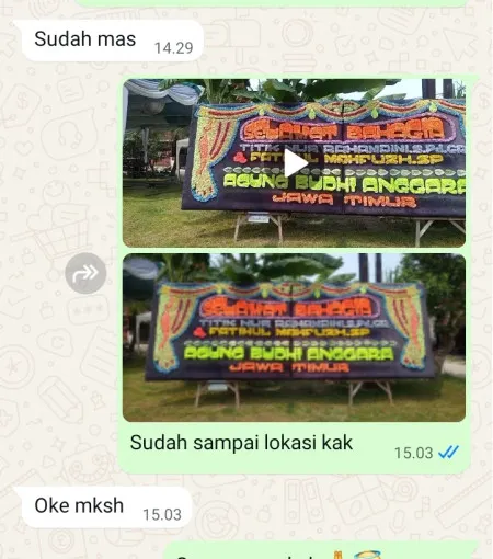 Pengiriman Papan Bunga Tambi Sliyeg